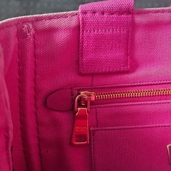 💖PRADA Pink Canvas Crossbody/Handbag, shoulder Authentic - Picture 8 of 16
